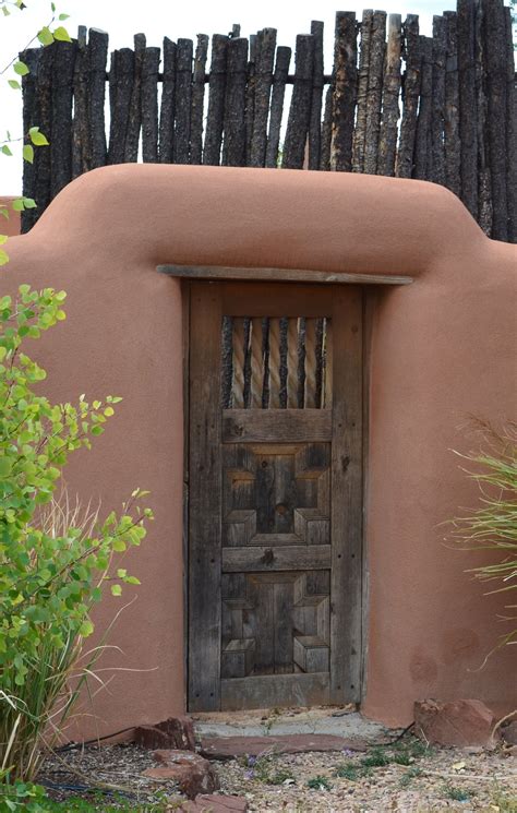 Coyote Fence And Adobe Front Yard Front Yard Landscaping Yard