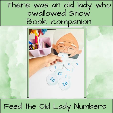 There Was An Old Lady Who Swallowed Snow Feed The Old Lady Numbers 1