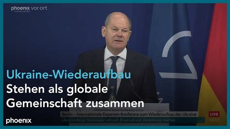 Wiederaufbau Ukraine Pressekonferenz Mit Kanzler Scholz Und Eu