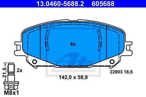 Ate Disk Plo Ice Renault Prednje Megane Iv Scenic Iv