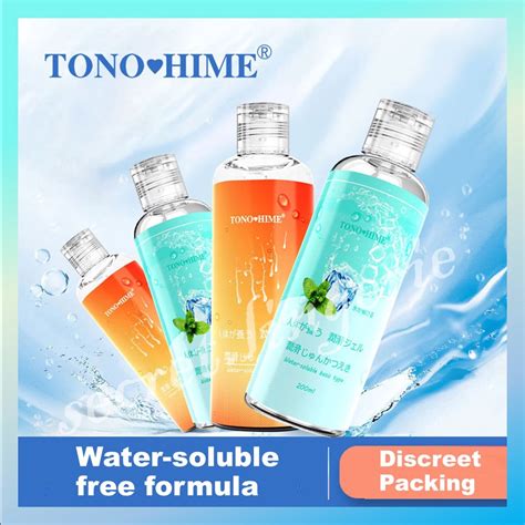 Edible Fruit Lubricant Tono Hime ICY HOT Feel Lubricant Soluble Gel 200ml Pelincir Perisa Oral