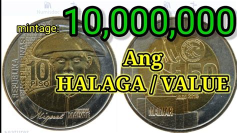 10 Piso Commemorative Coin HENERAL MIGUEL MALVAR Meron Ka Magkano