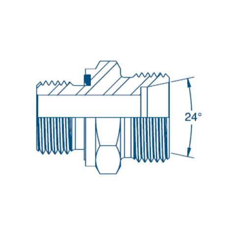 M L X M X Captive Seal M M Body Only Hydraulic Adaptor