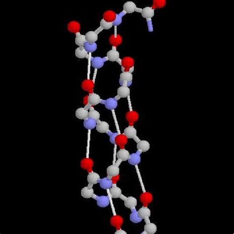 5 Balls And Stick Representation With Hydrogen Non Covalent Bonds Of