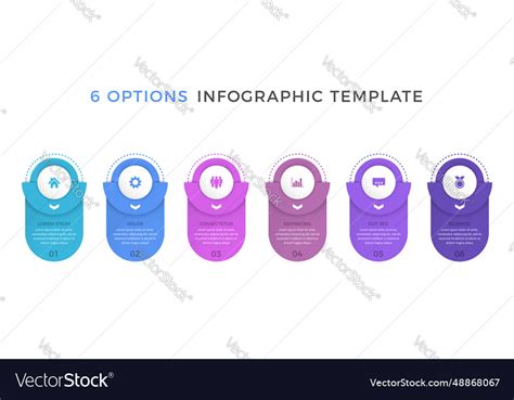 Business Infographics 6 Elements Royalty Free Vector Image