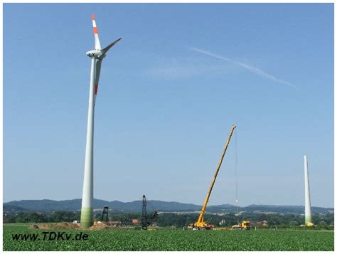 Erste Anlage Im Windpark Detmold Steht Tdkv