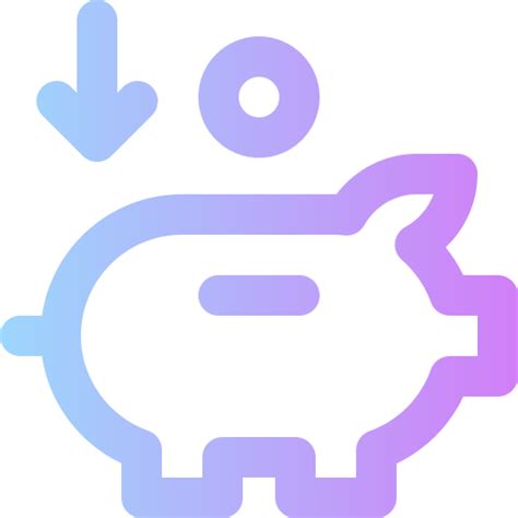 Saving Super Basic Rounded Gradient icon 