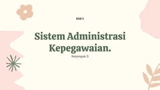 Sistem Administrasi Kepegawaian Ppt