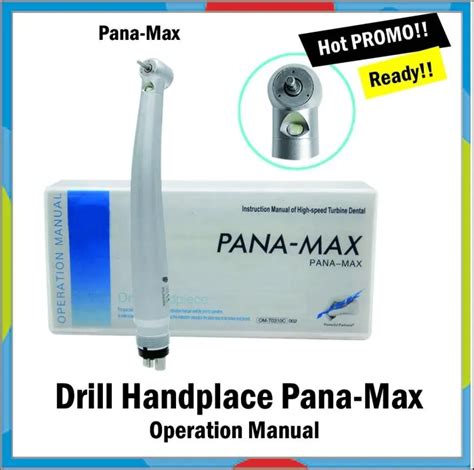 Handpiece Hi Speed NSK Panamax 4 Hole Push Button Bearing Ceramic