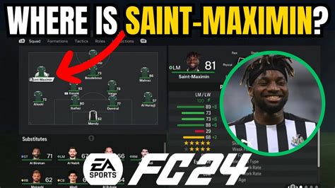 Where Is Allan Saint Maximin In Fc How To Find Saint Maximin In Ea