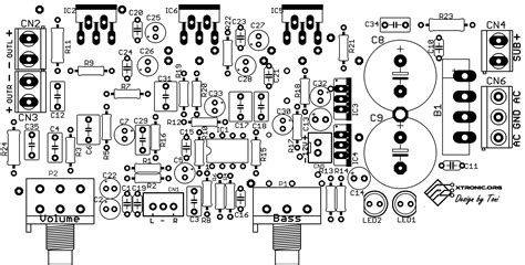 Tda A Subwoofer Amplifier Circuit Diagram