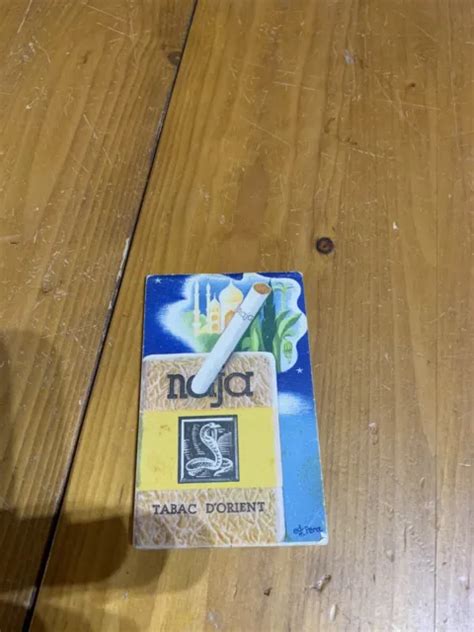 Carnet De Notes Publicitaire Cigarettes Naja Voltigeur Seita Tabac Caf