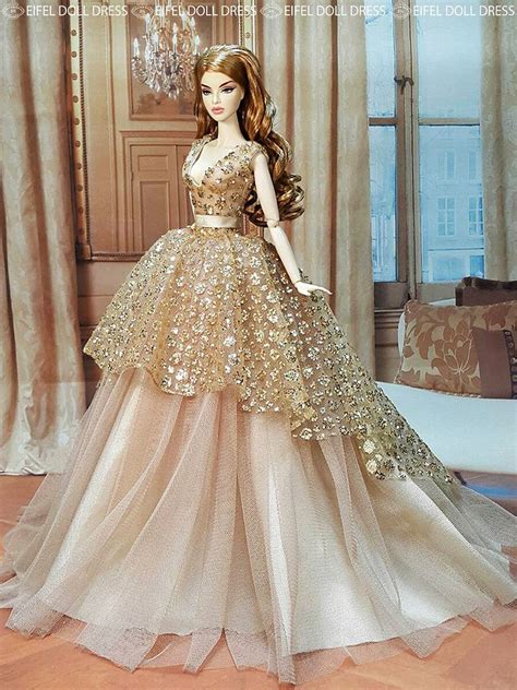 New Dress For Sell Efdd Barbie Gowns Doll Dress Fashion Dolls