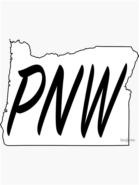 Oregon Pnw Sticker By Lawjfree Redbubble