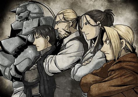 HD wallpaper: fullmetal alchemist alphonse elric edward elric van hohenheim trisha elric ...