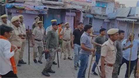 Violence Curfew And Netbandi Continue In Karauli Police Arrested 46