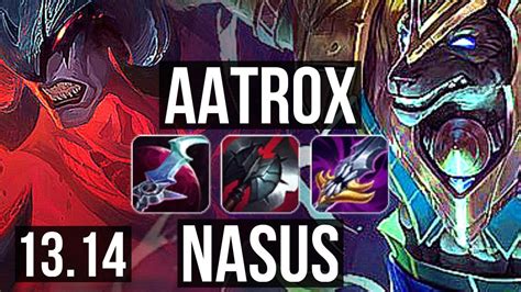 AATROX Vs NASUS TOP 9 Solo Kills Godlike NA Diamond 13 14