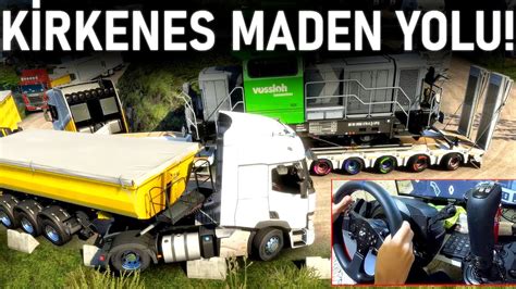 VİRAJDA SIKIŞTIK YOL VERME KAVGASI KİRKENES MADEN YOLU ETS 2 MP