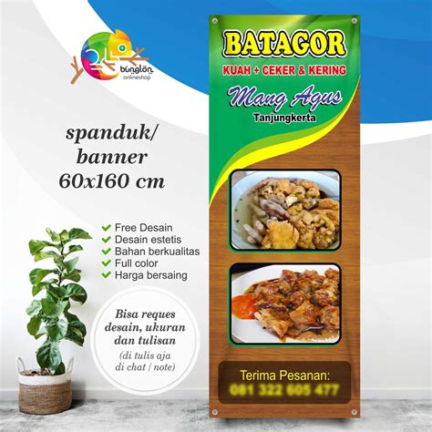 Jual Spanduk Banner Batagor Kering And Kuah Shopee Indonesia