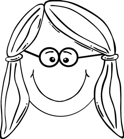 Girl Face With Glasses Clip Art At Vector Clip Art Online Royalty Free And Public Domain