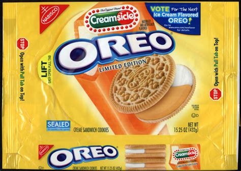 Ccnabisco Oreo Creamsicle Limited Editon Vote For The Next