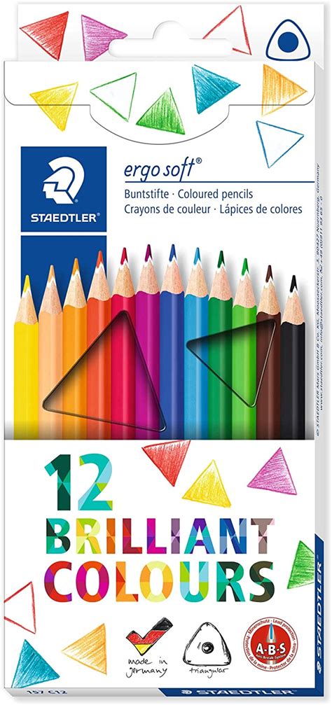 Amazon Staedtler Ergosoft Triangular Coloured Pencils C