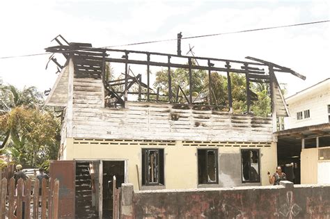 8 Homeless As Fire Raze La Penitence House Guyana Times