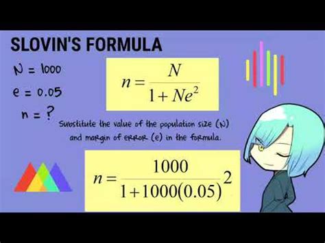 Slovin's formula tutorial #easy way to solve and use slovin's formula ...