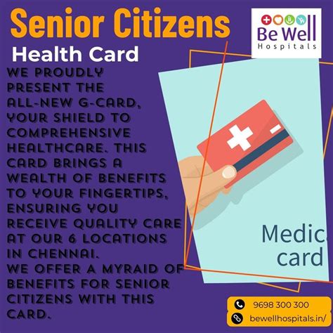 Senior Citizens Health Card - Be Well Hospitals - Medium