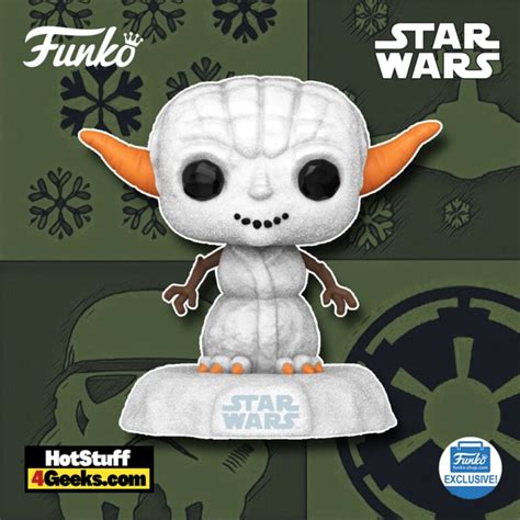 New Star Wars Holiday Yoda Snowman Funko Pop Exc