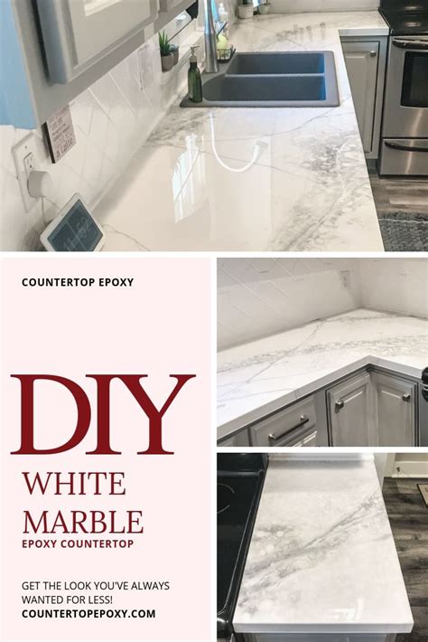 Diy White Marble Epoxy Countertop With Countertop Epoxy Premium White