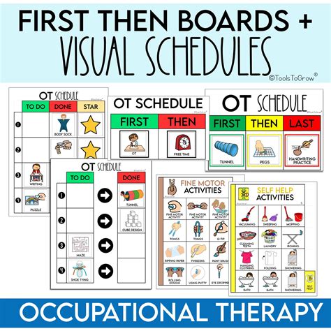 OCCUPATIONAL THERAPY: Visual Schedule Boards – Shop Tools To Grow