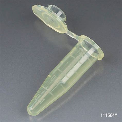 Microcentrifuge Tube Ml Polypropylene Yellow Stand Up Zipbag Mg