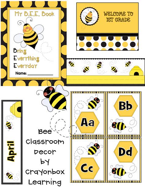 Free Bee Themed Classroom Printables Printable Templates Free