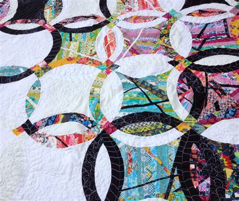 Double Wedding Ring Quilt Finished Double Wedding Ring Quilt Modern