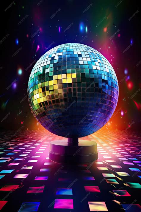 Premium Photo Vertical Image Of A Stunning Disco Ball With Fantastic