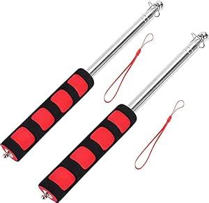 Pcs Handheld Telescoping Flag Poles M Ft Stainless Steel