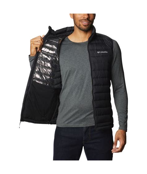 Chaleco De Monta A Columbia Powder Lite Negro Hombre