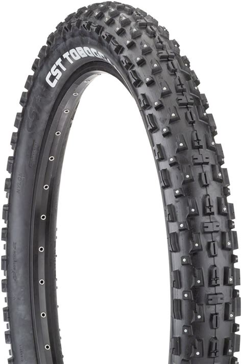 CST Toboggan Tire 26 X 4 Clincher Wire Black Studded Modern Bike