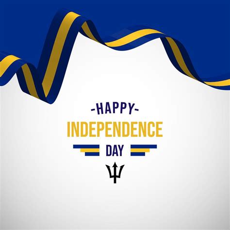 Barbados Independence Day Celebration Vector Design Template 13187150