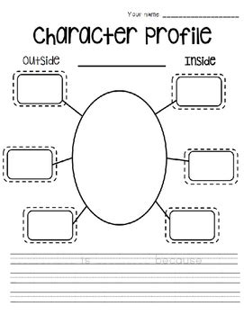 Results for character profile worksheet | TPT