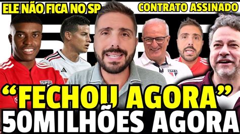 URGENTE EXCLUSIVO SPFC FECHOU CONTRATO DE 50 000 000 MILHÕES MENDES