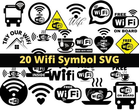 Wifi Symbol Wifi Svg Wifi Sign Svg Wi Fi Signal Logo Etsy