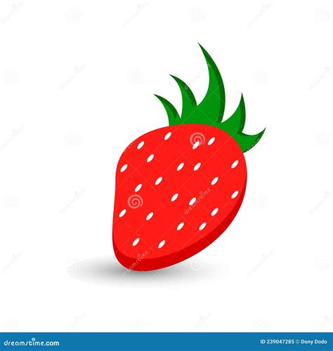 Vector Illustration Of Red Strawberries Stock Vector Illustration Of