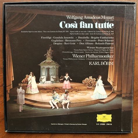 Backside Mozart Cosi Fan Tutte Kv Gundula Janowitz Flickr