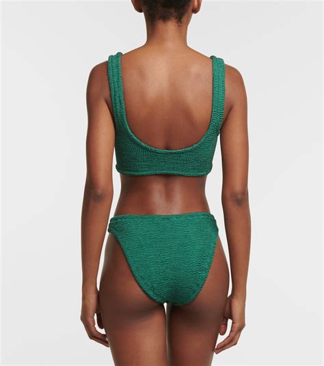 Hallie Bikini In Green Hunza G Mytheresa