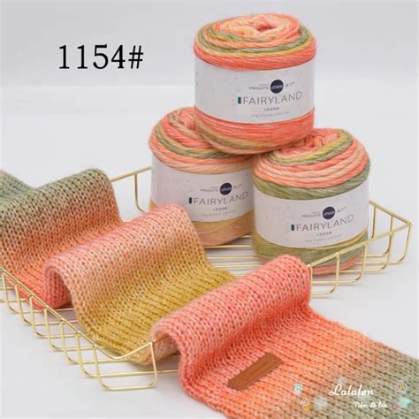 Len Loang Cầu Vồng Fairy Land Chất Cotton Mềm Mịn Cuộn 100gr