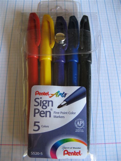 Mightier Than The Sword: Review: Pentel Arts Sign Pen