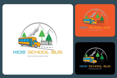 Kids School Bus Logo Design Template 26119311 Vector Art at Vecteezy