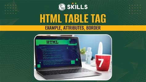 Html Table Tag Example Attributes Border